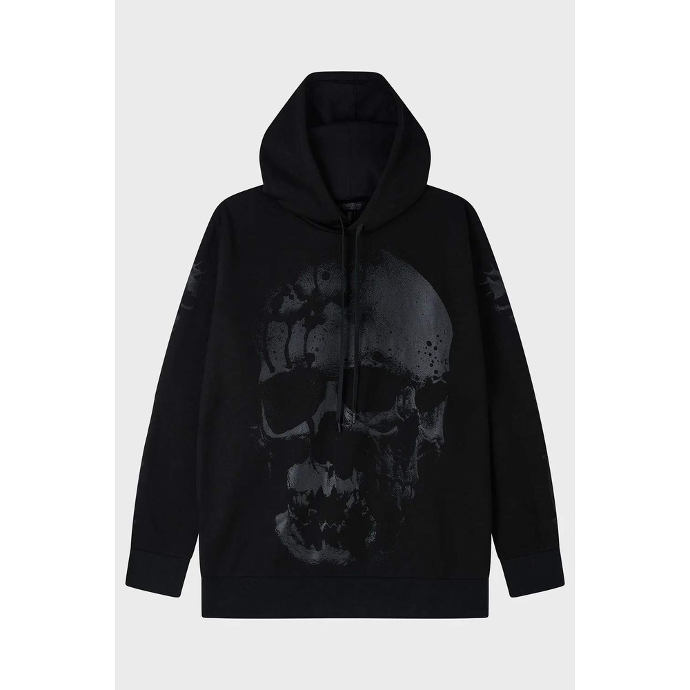 killstar unisex hypnoskull hoodie plus size goth alternative